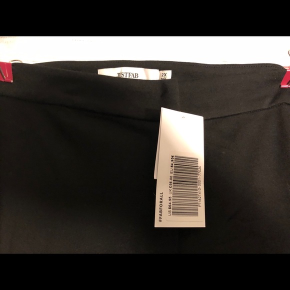Just Fab Black Stretchy Dress/Work Pants - Picture 3 of 6